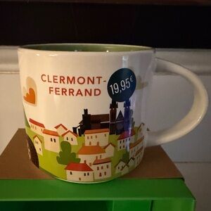 Starbucks YAH 14oz Clermont-Ferrand Mug. Brand new unused mug w/ SKU